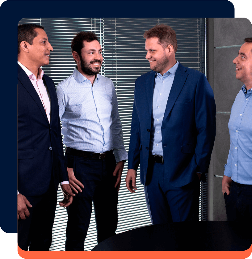 Foto dos 4 sócios da Swap